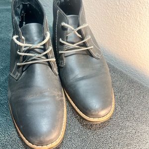 Steve Madden Men's Dark Gray M-Kesk Lace Up Short Boots Size 10.5 Made in China